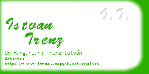 istvan trenz business card